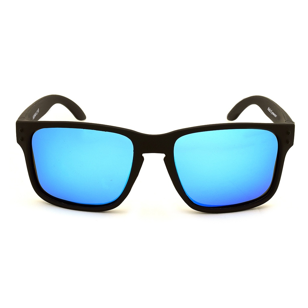 Kidz K064 C18 Matte Black / Ice Blue Revo Lenses