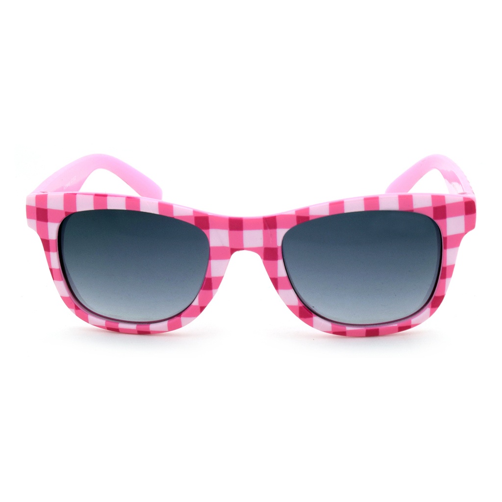 Kidz K068 C12 Pink & White Check w Pale Pink / Smoke Gradient Lenses