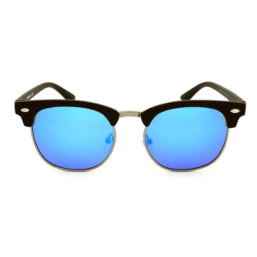 Kidz K069 C12 Matte Black w Light Gunmetal / Blue Revo Lenses