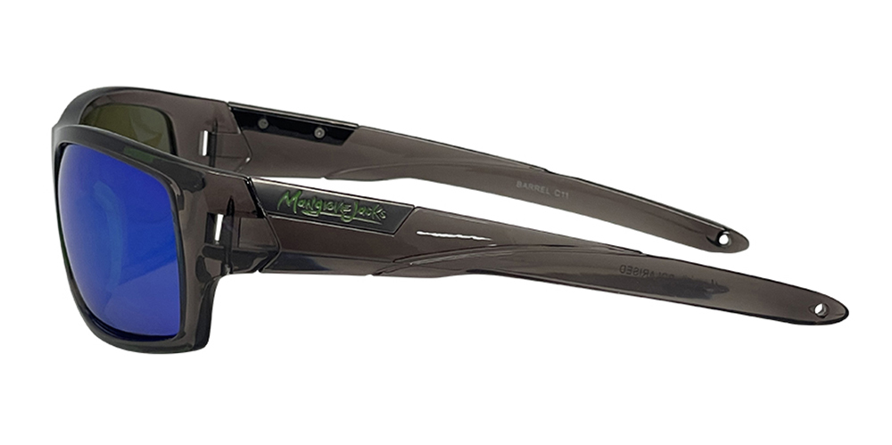 Mangrove Jacks Barrel C11 Crystal Smoke / Green Revo Polarised Lenses