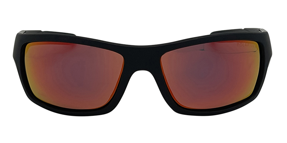 Mangrove Jacks Barrel C3 Matte Black / Red Revo Polarised Lenses