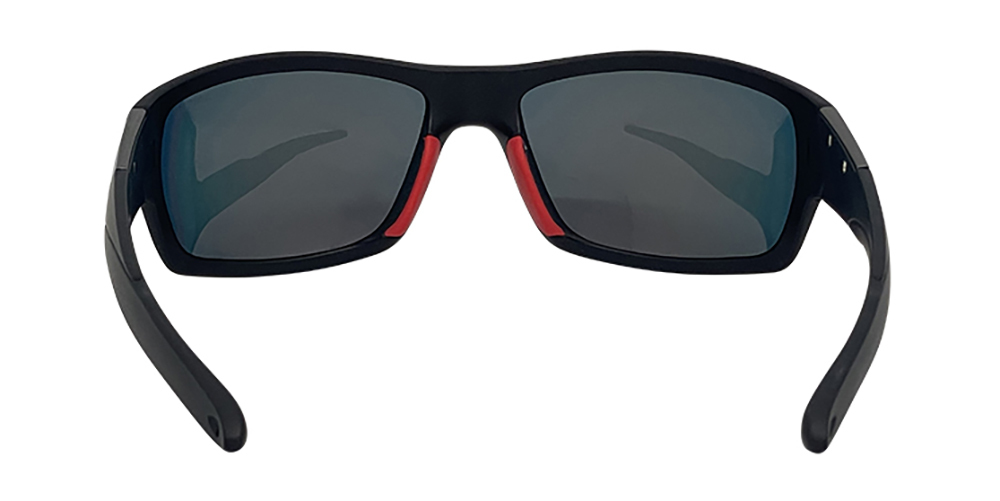 Mangrove Jacks Barrel C3 Matte Black / Red Revo Polarised Lenses