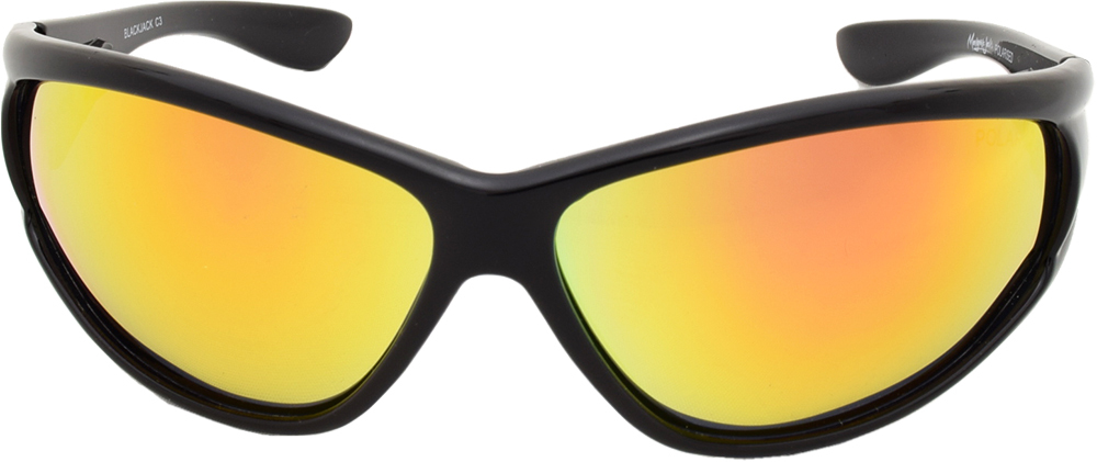 Mangrove Jacks Black Jack C3 Black / Red Revo Polarised Lenses