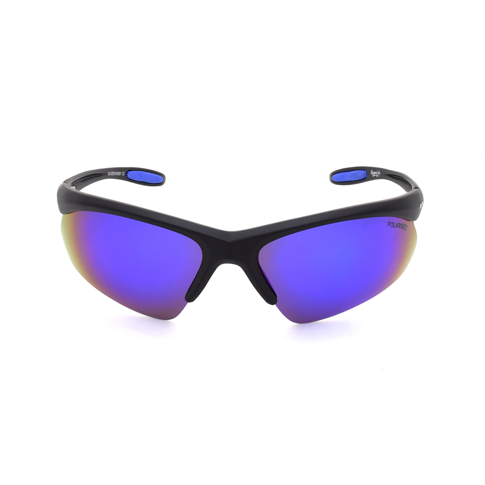Mangrove Jacks Bladerunner C2 Black / Blue Revo Polarised Lenses