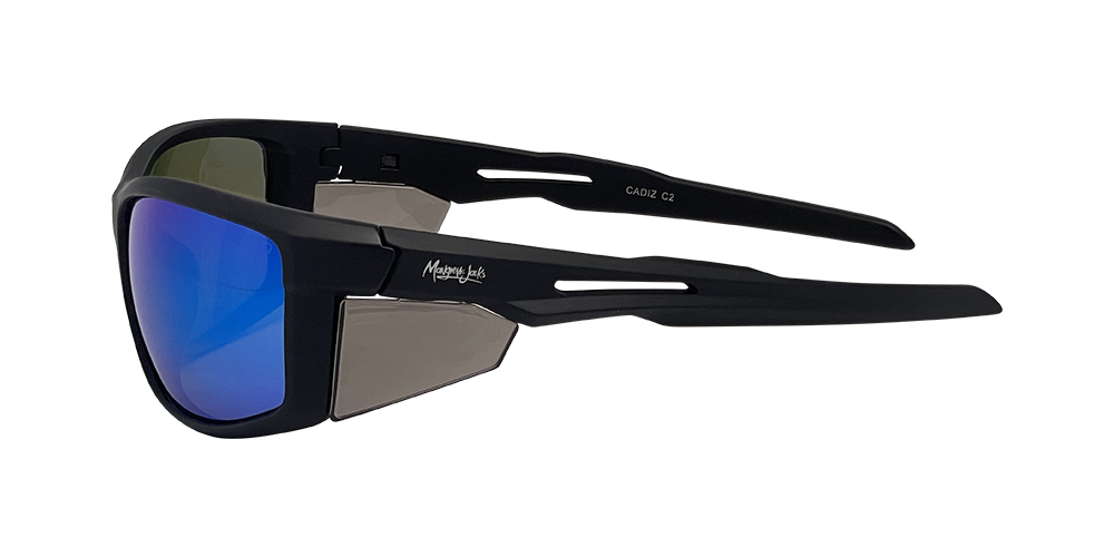 Mangrove Jacks Cadiz C2 Matte Black / Blue Revo Polarised Lenses