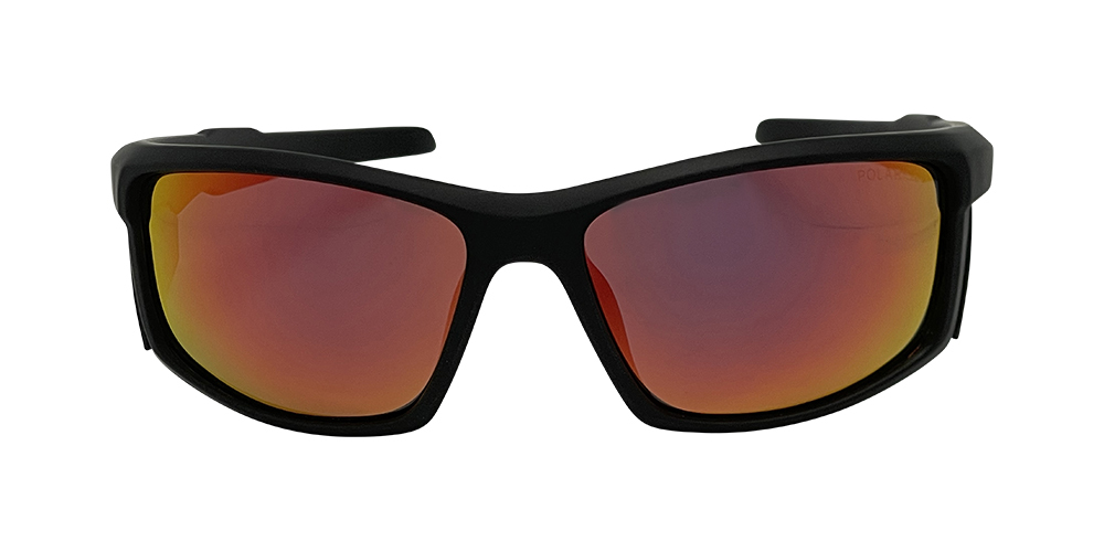 Mangrove Jacks Cadiz C3 Matte Black / Red Revo Polarised Lenses