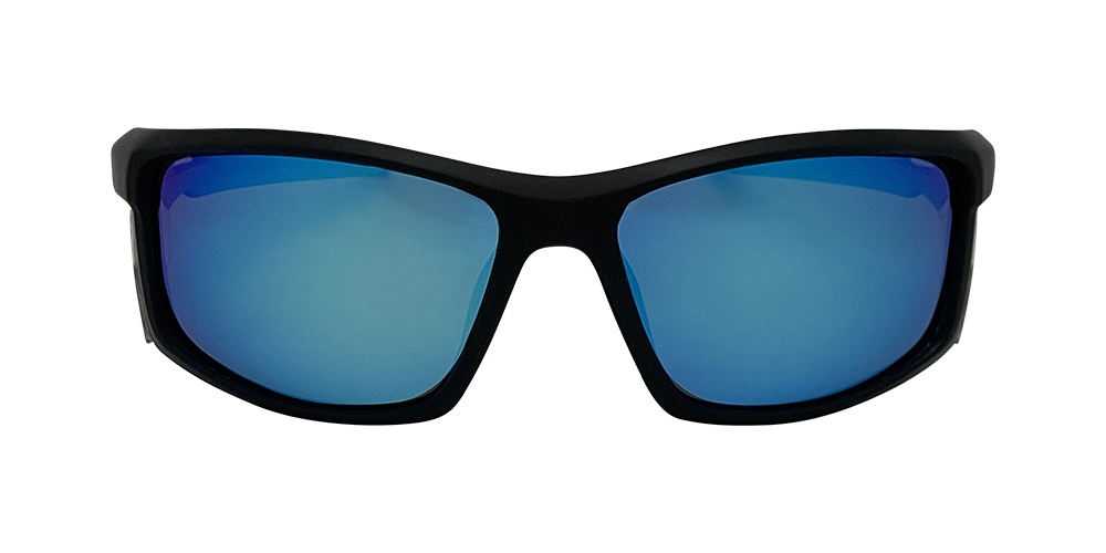 Mangrove Jacks Cadiz C8 Matte Black / Ice Blue Revo Polarised Lenses