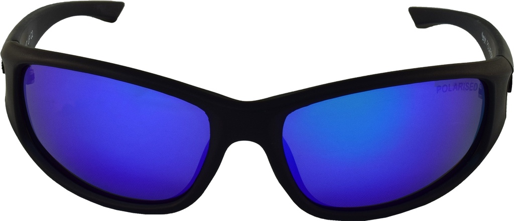 Mangrove Jacks Hit Up C2 Matte Black / Blue Revo Polarised Lenses