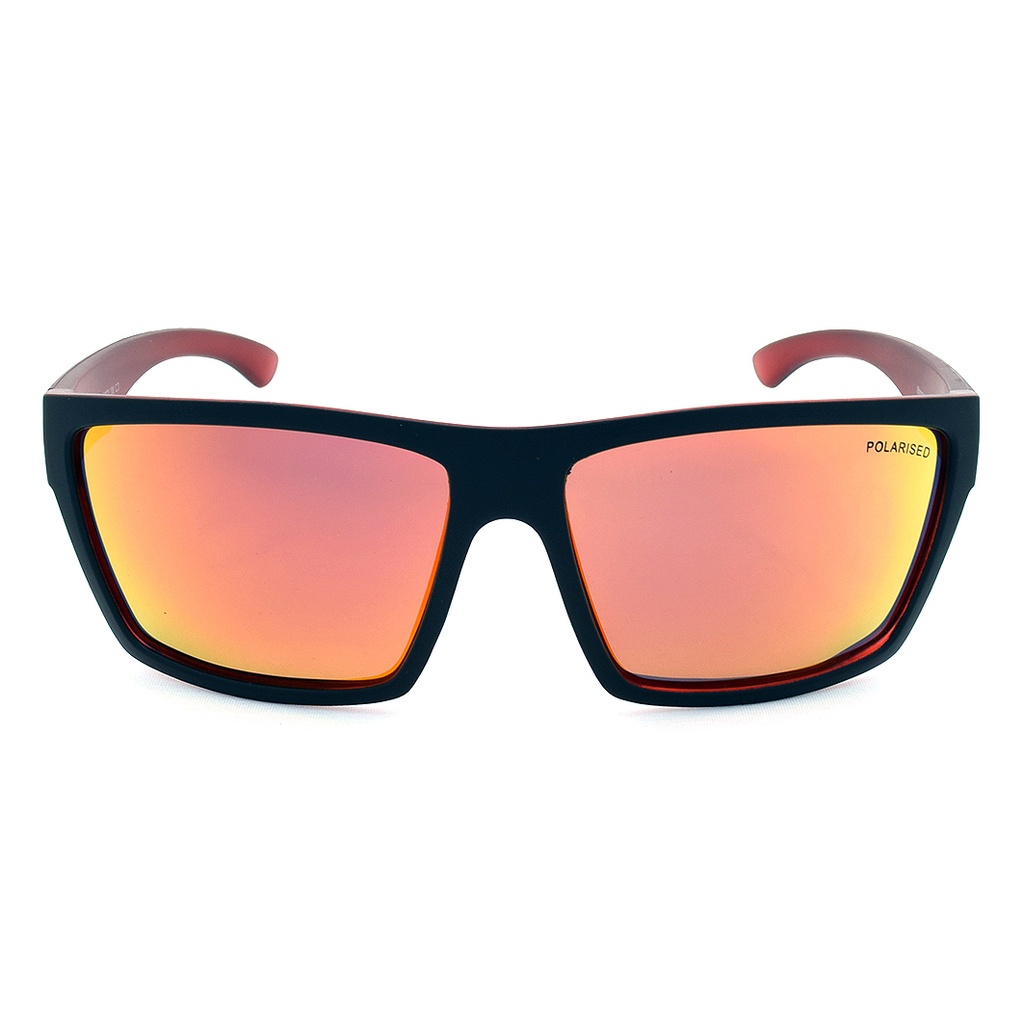 Mangrove Jacks Hoodlum C3 Matte Black / Red Revo Polarised Lenses