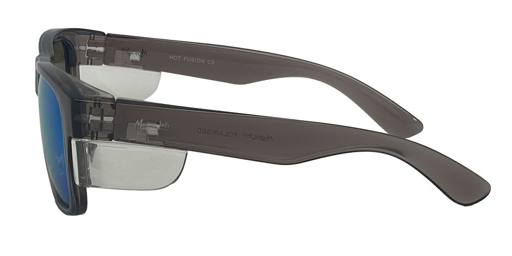Mangrove Jacks Hot Fusion C8 Crystal Smoke / Ice Blue Revo Polarised Lenses