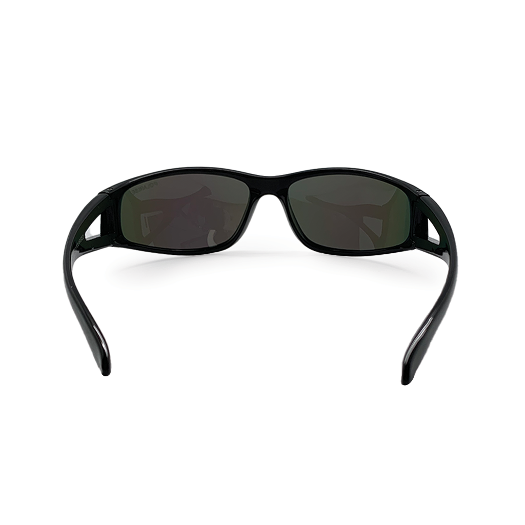 Mangrove Jacks Kids Gator C11 Shiny Black / Purple Revo Polarised Lenses