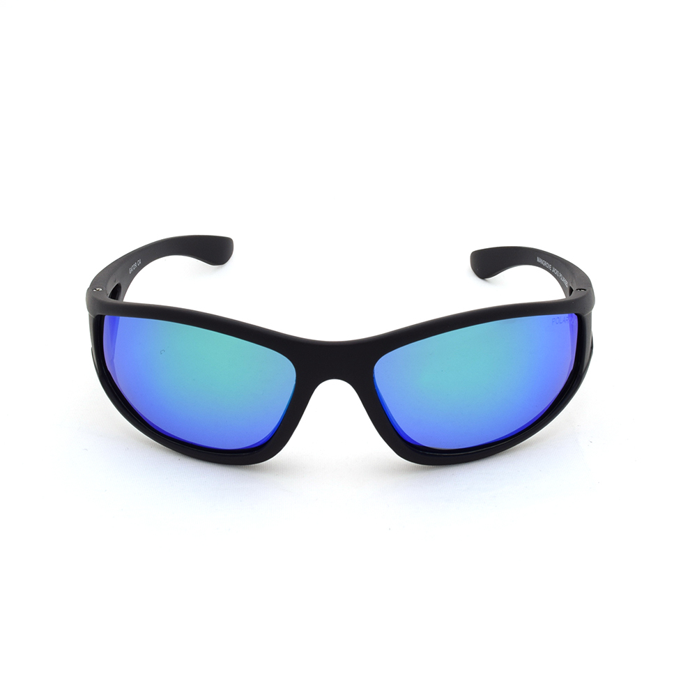 Mangrove Jacks Kids Gator C4 Matte Black / Green Revo Mirror Polarised Lenses