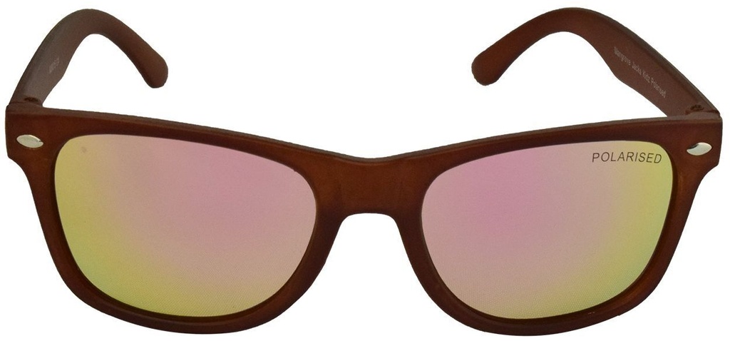 Mangrove Jacks Kids MJK015 C4 Crystal Brown / Pink Revo Polarised Lenses