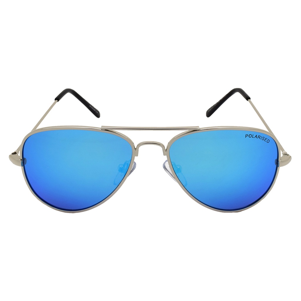Mangrove Jacks Kids MJK059 C8 Silver & Black / Ice Blue Revo Polarised Lenses
