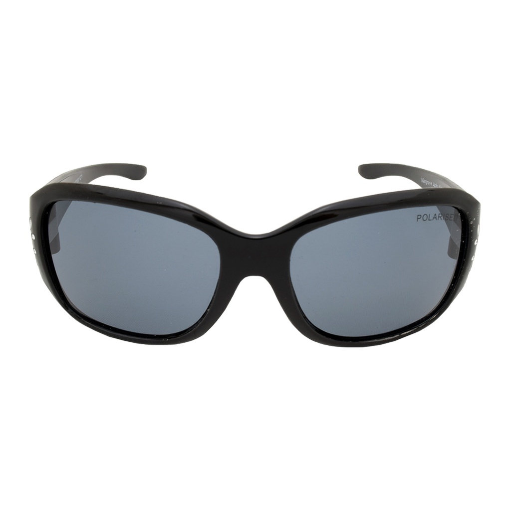 Mangrove Jacks Kids MJK062 C1 Matte Black w Silver Butterfly / Smoke Polarised Lenses