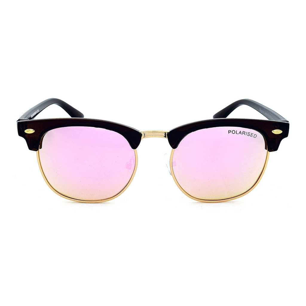 Mangrove Jacks Kids MJK069 C4 Dark Crystal Brown & Light Gold / Pink Revo Polarised Lenses