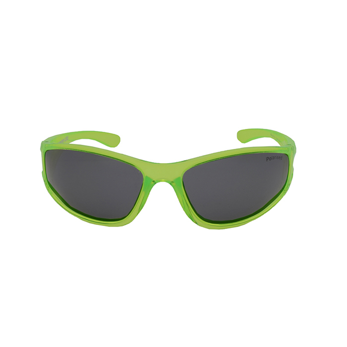 Mangrove Jacks Kids MJK071 C12 Shiny Solid Neon Green / Smoke Polarised Lenses