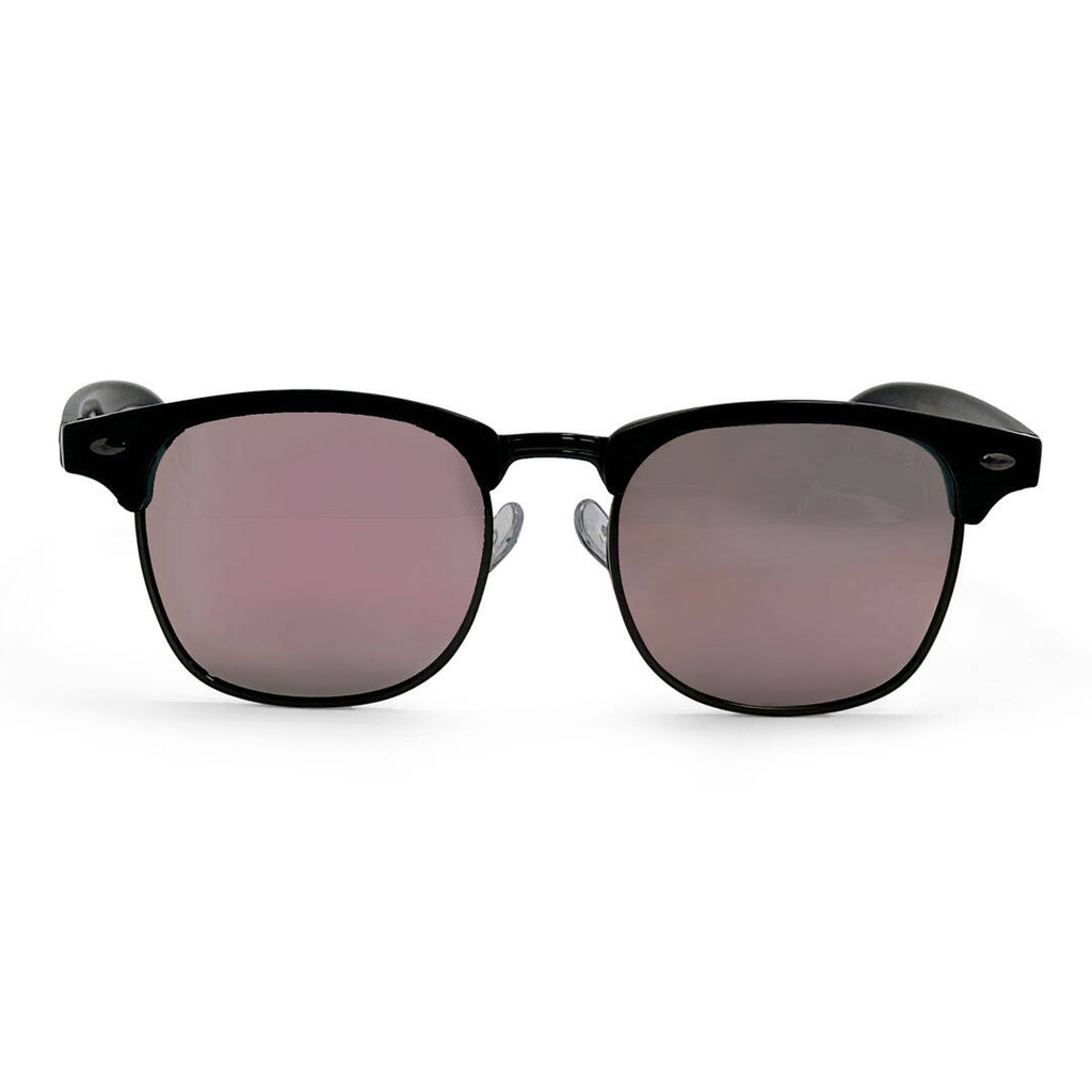 Mangrove Jacks Kids MJK72 C3 Shiny Black w Gunmetal / Smoke w Pink Revo Polarised Lenses