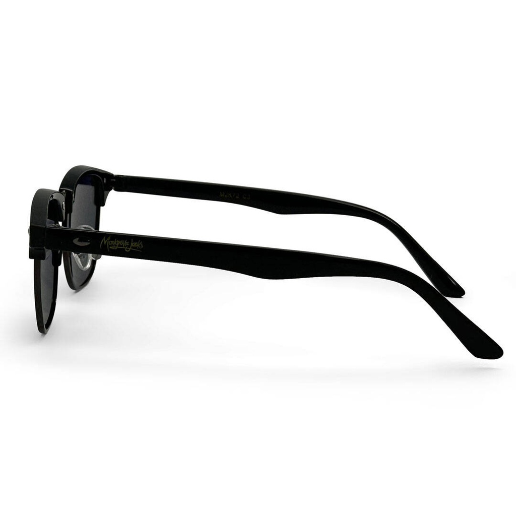 Mangrove Jacks Kids MJK72 C3 Shiny Black w Gunmetal / Smoke w Pink Revo Polarised Lenses
