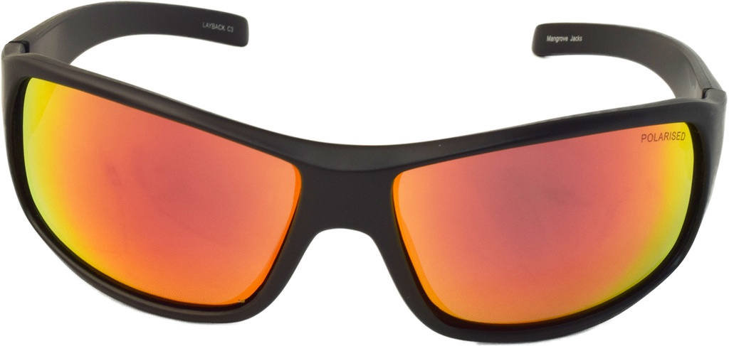 Mangrove Jacks Layback C3 Black / Red Revo Polarised Lenses