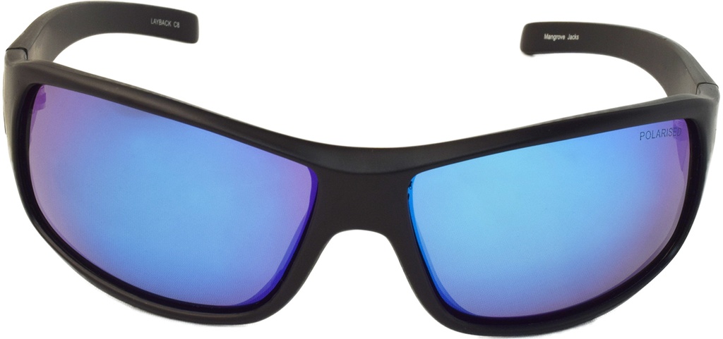 Mangrove Jacks Layback C8 Matte Black / Ice Blue Revo Polarised Lenses