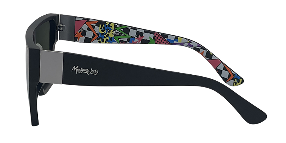 Mangrove Jacks Live and Let Live C11 Matte Black / Green Revo Polarised Lenses