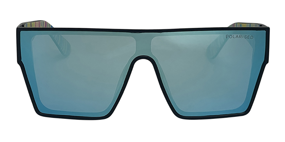 Mangrove Jacks Live and Let Live C8 Matte Black / Ice Blue Revo Polarised Lenses