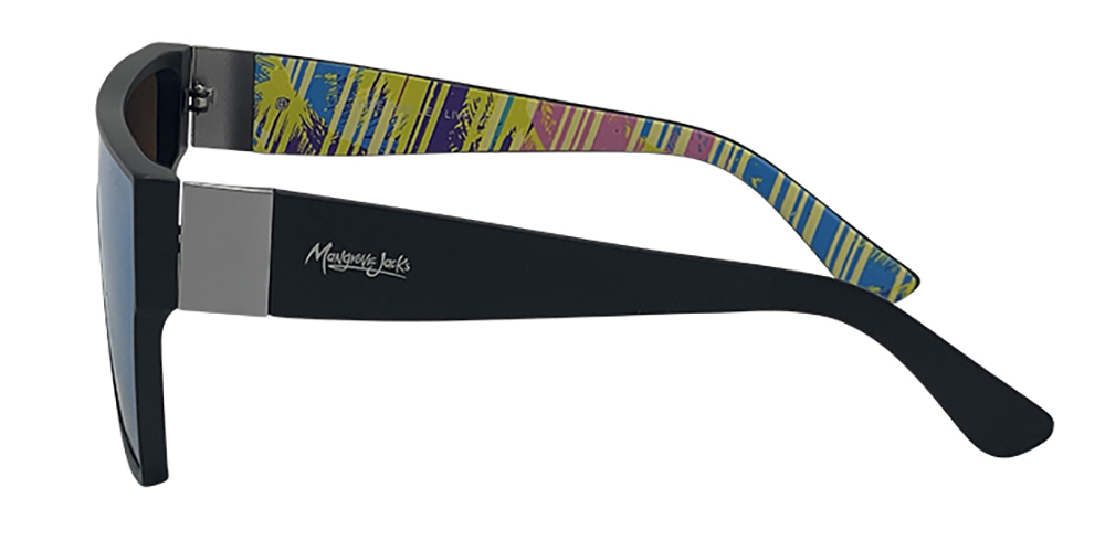 Mangrove Jacks Live and Let Live C8 Matte Black / Ice Blue Revo Polarised Lenses