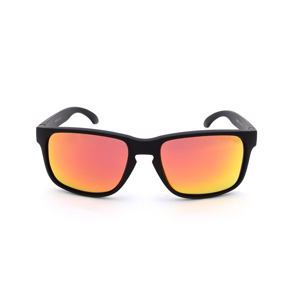 Mangrove Jacks Ned Kelly C3 Matte Black / Red Revo Polarised Lenses