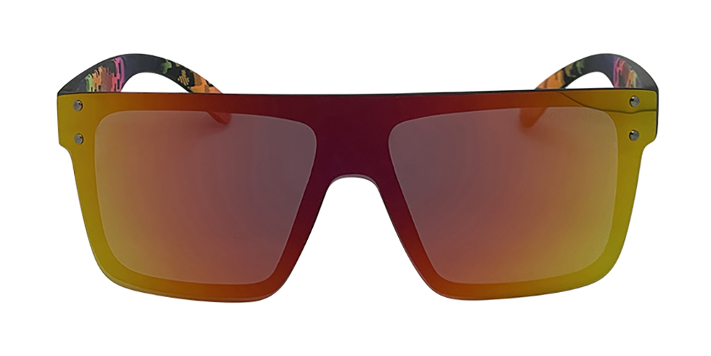 Mangrove Jacks Never Say Never C3 Matte Black / Red Revo Polarised Lenses