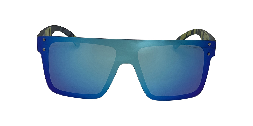 Mangrove Jacks Never Say Never C8 Matte Black / Ice Blue Revo Polarised Lenses