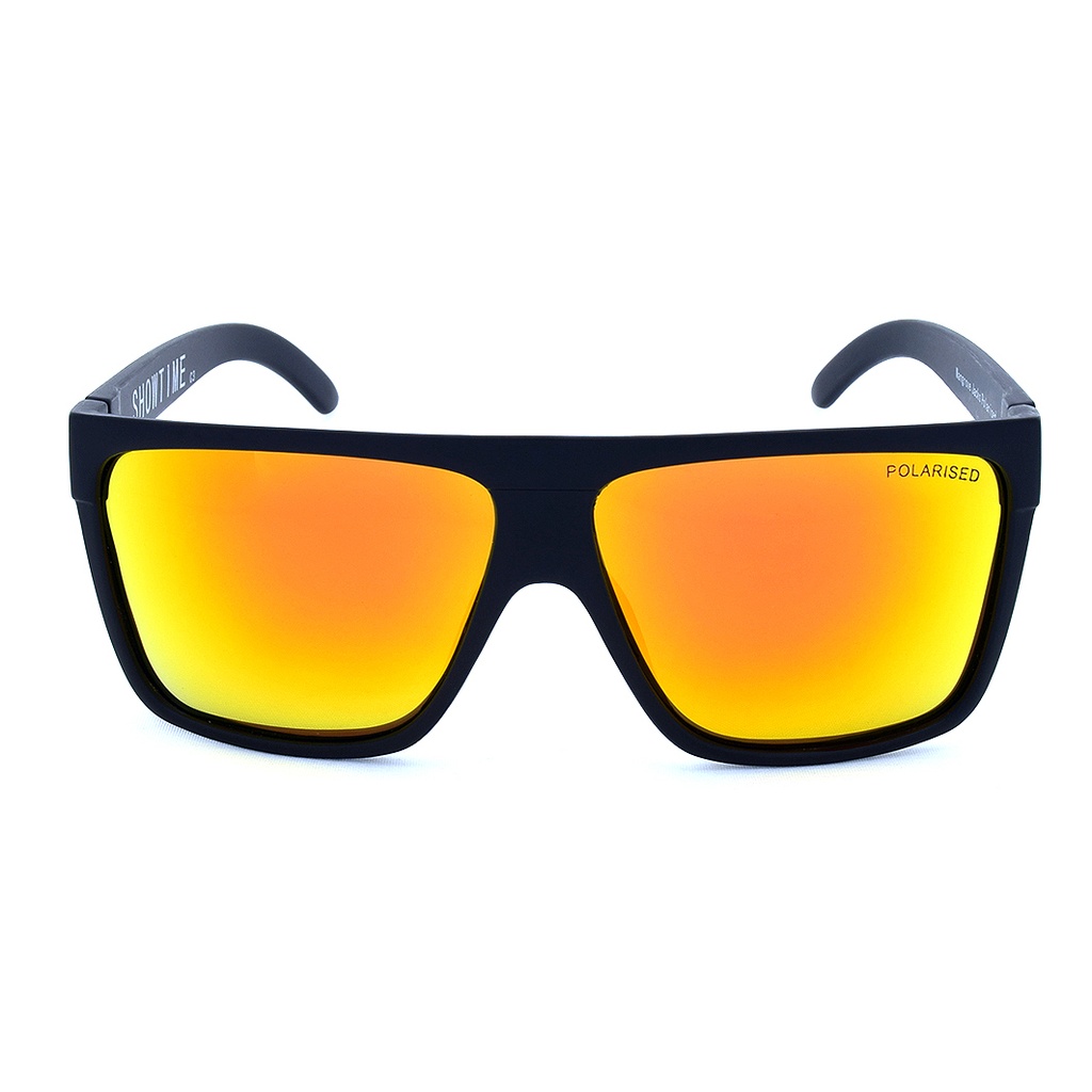 Mangrove Jacks Showtime C3 Matte Black / Red Revo Polarised Lenses