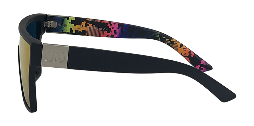 Mangrove Jacks Sin by The Sea C3 Matte Black / Red Revo Polarised Lenses