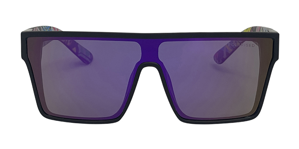 Mangrove Jacks Sin by The Sea C7 Matte Black / Purple Revo Polarised Lenses