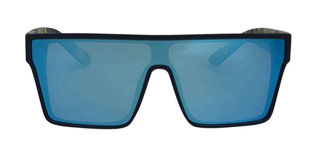 Mangrove Jacks Sin by The Sea C8 Matte Black / Ice Blue Revo Polarised Lenses