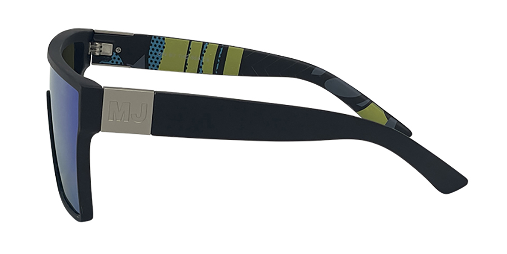 Mangrove Jacks Sin by The Sea C8 Matte Black / Ice Blue Revo Polarised Lenses