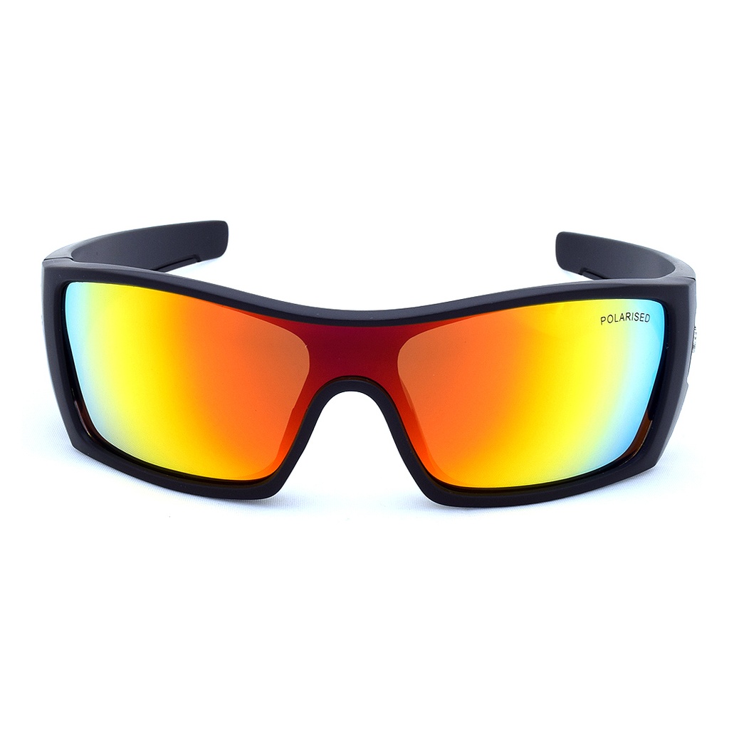 Mangrove Jacks Sparta C3 Matte Black / Red Revo Polarised Lenses