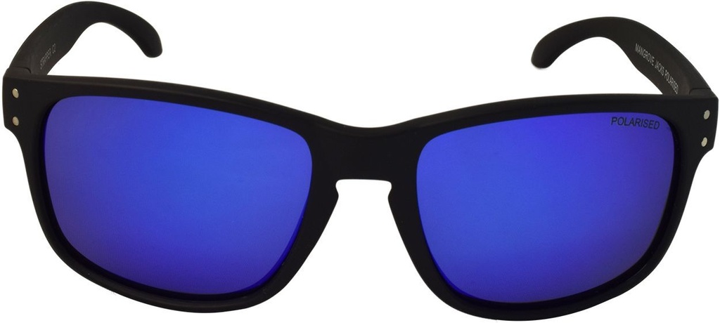Mangrove Jacks Strapper C2 Matte Black / Blue Revo Polarised Lenses