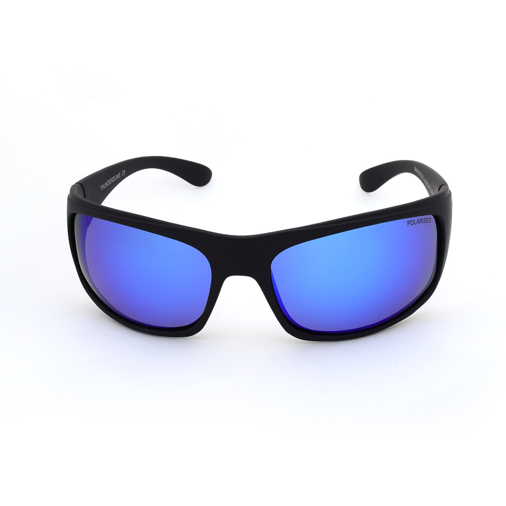 Mangrove Jacks Thunderdome C8 Matte Black / Ice Blue Revo Polarised Lenses