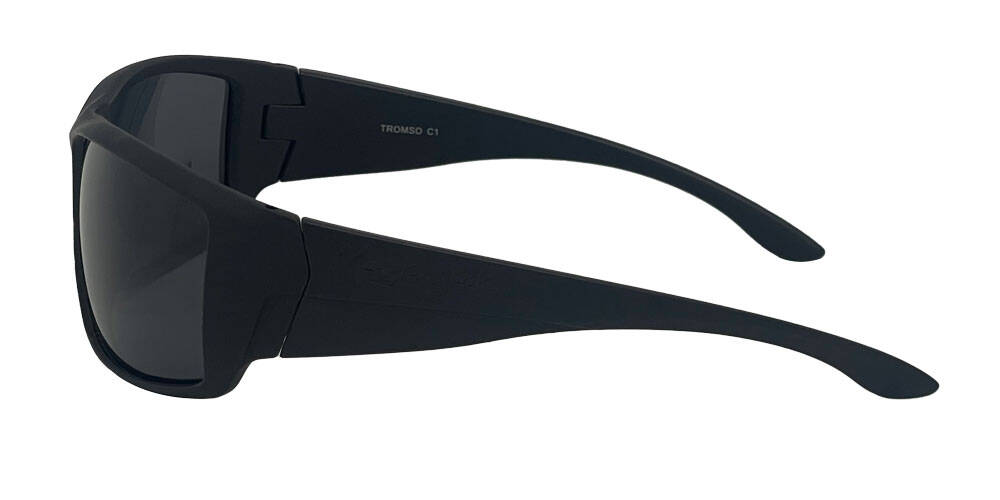 Mangrove Jacks Tromso C1 Matte Black / Smoke Polarised Lenses