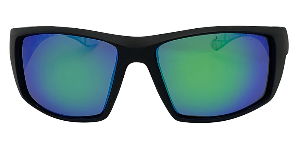 Mangrove Jacks Tromso C11 Matte Black / Green Revo Polarised Lenses