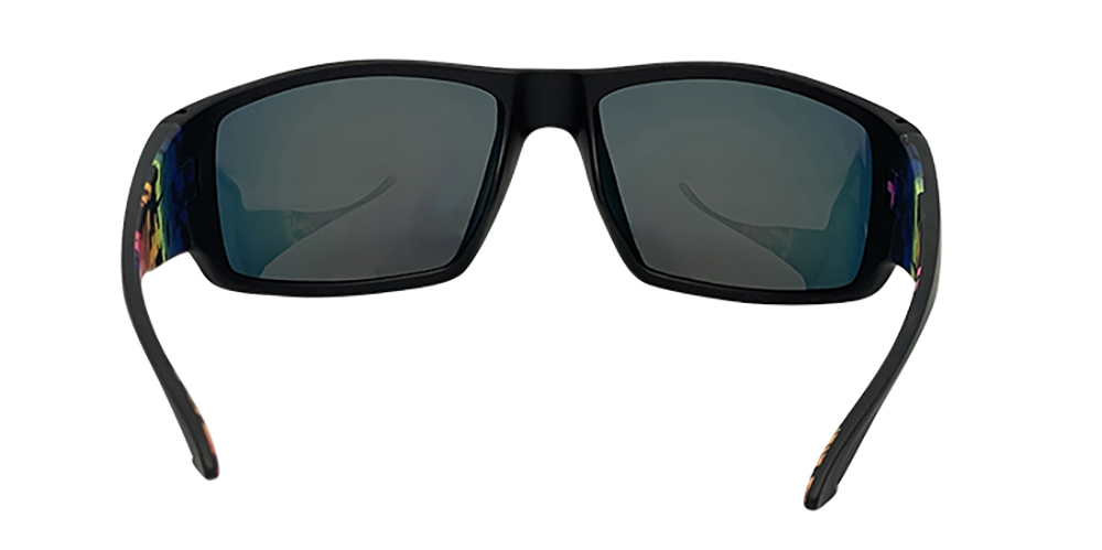 Mangrove Jacks Tromso C3 Matte Black / Red Revo Polarised Lenses