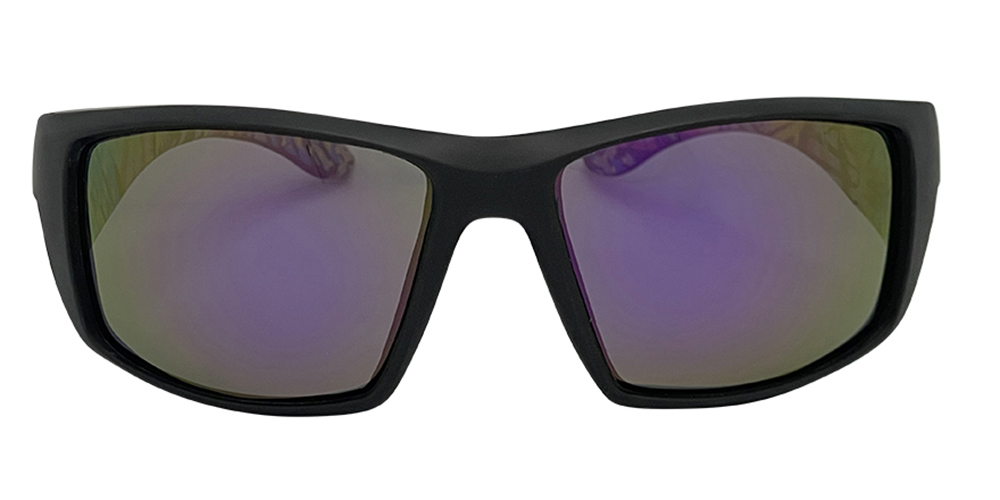 Mangrove Jacks Tromso C7 Matte Black / Purple Revo Polarised Lenses