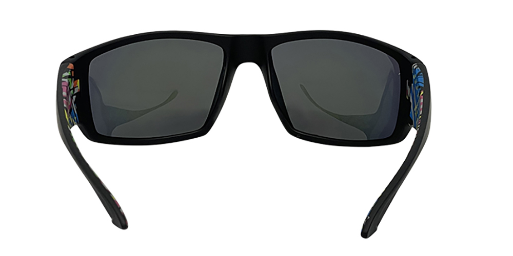 Mangrove Jacks Tromso C7 Matte Black / Purple Revo Polarised Lenses