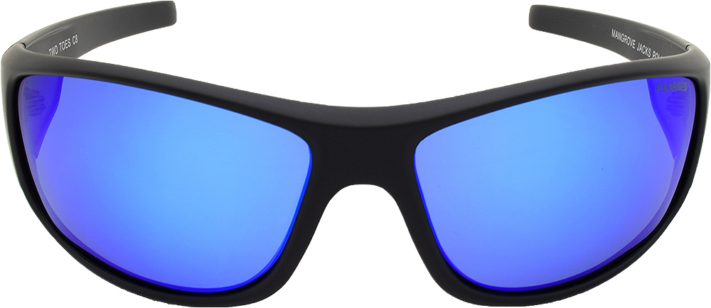 Mangrove Jacks Two Toes C8 Matte Black / Ice Blue Revo Polarised Lenses