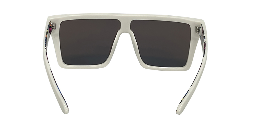 Mangrove Jacks What You Need C10 Shiny White / Ice Blue Revo Polarised Lenses