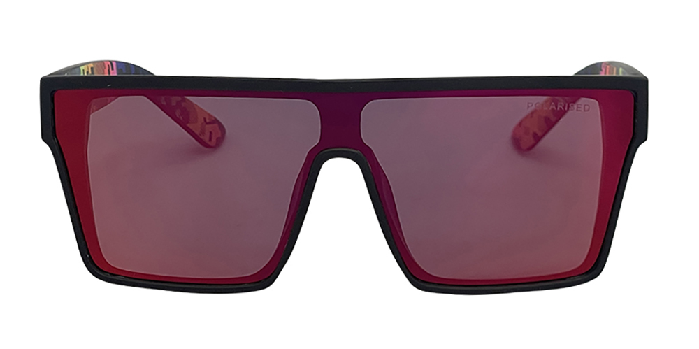 Mangrove Jacks What You Need C3 Matte Black / Red Revo Polarised Lenses