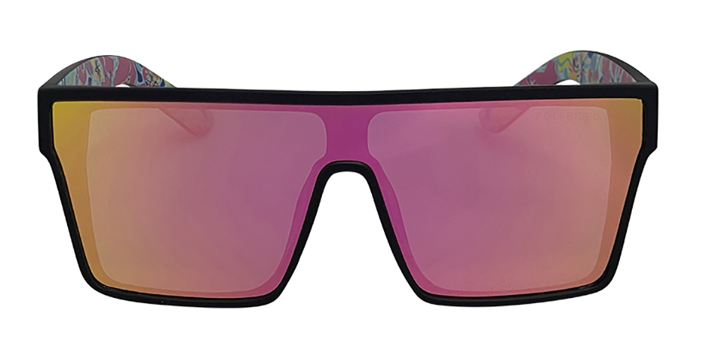 Mangrove Jacks What You Need C6 Matte Black / Pink Revo Polarised Lenses