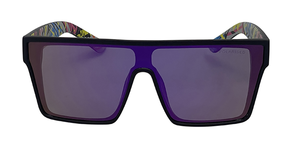 Mangrove Jacks What You Need C7 Matte Black / Purple Revo Polarised Lenses