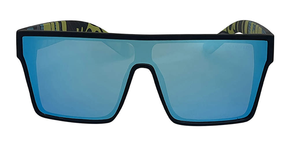Mangrove Jacks What You Need C8 Matte Black / Ice Blue Revo Polarised Lenses